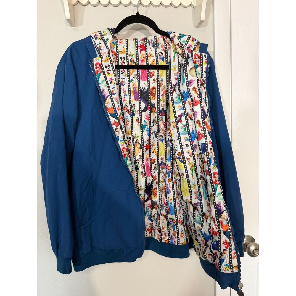 Disney Bradford Exchange Character Filmstrip Windbreaker Jacket